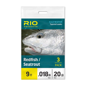 Rio Redfish Seatrout Leader 3 Pack in One Color